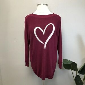 Astrologie Deep Red Boatneck Sweater - Size XXL
